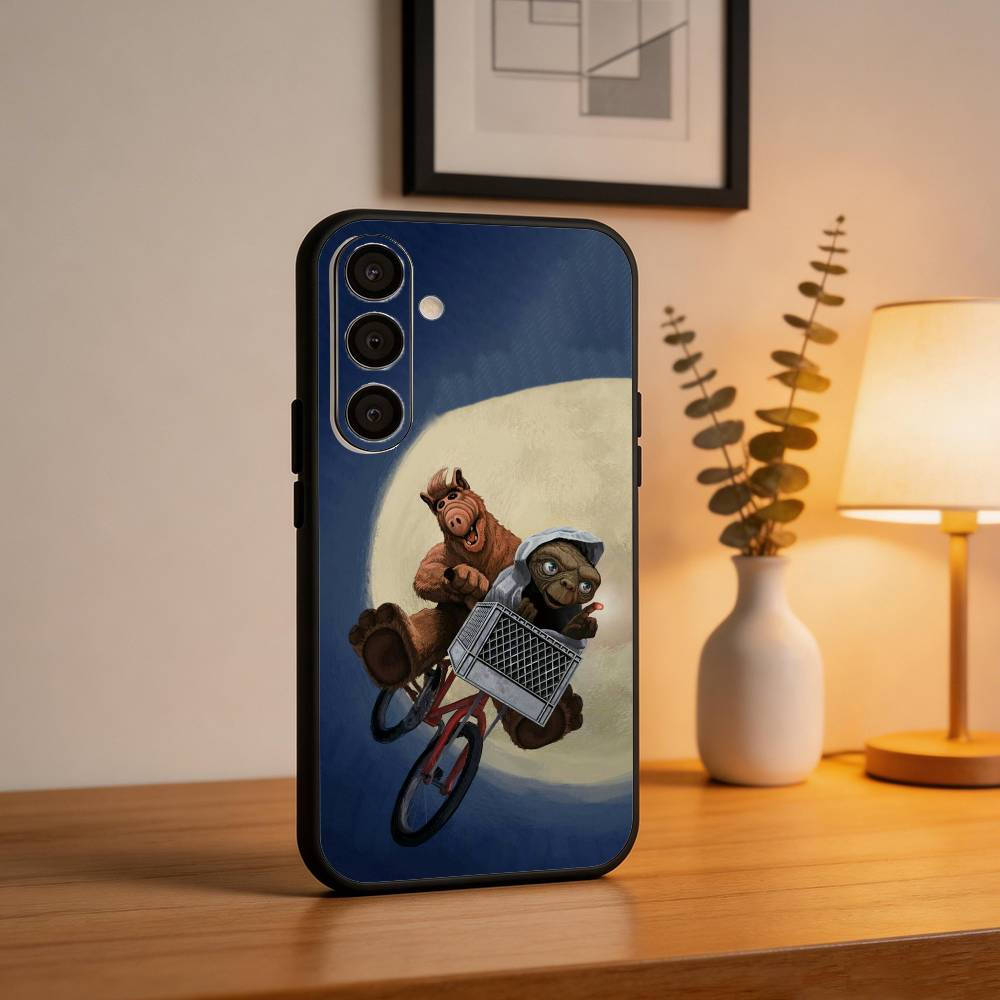 F-Family C-Comedy TV Series ALF Phone Case For Samsung A73,72,71,A52,51,40,41,A22,A32,31,A13, Soft Black Shell