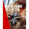 Canon RF-S55-210mm F5-7.1 IS STM Telephoto Zoom Lens for APS-C Mirrorless Cameras
