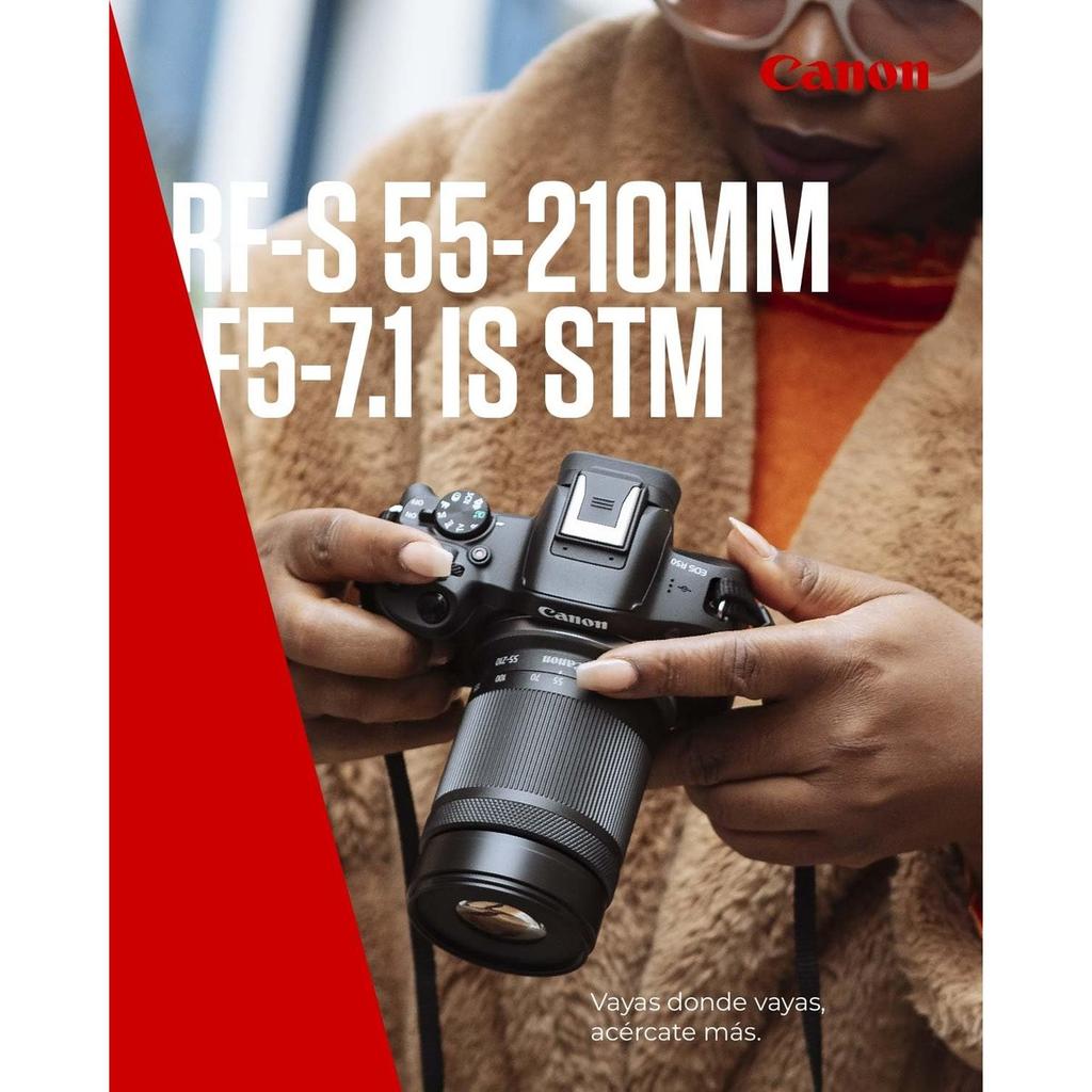 Canon RF-S55-210mm F5-7.1 IS STM Telephoto Zoom Lens for APS-C Mirrorless Cameras