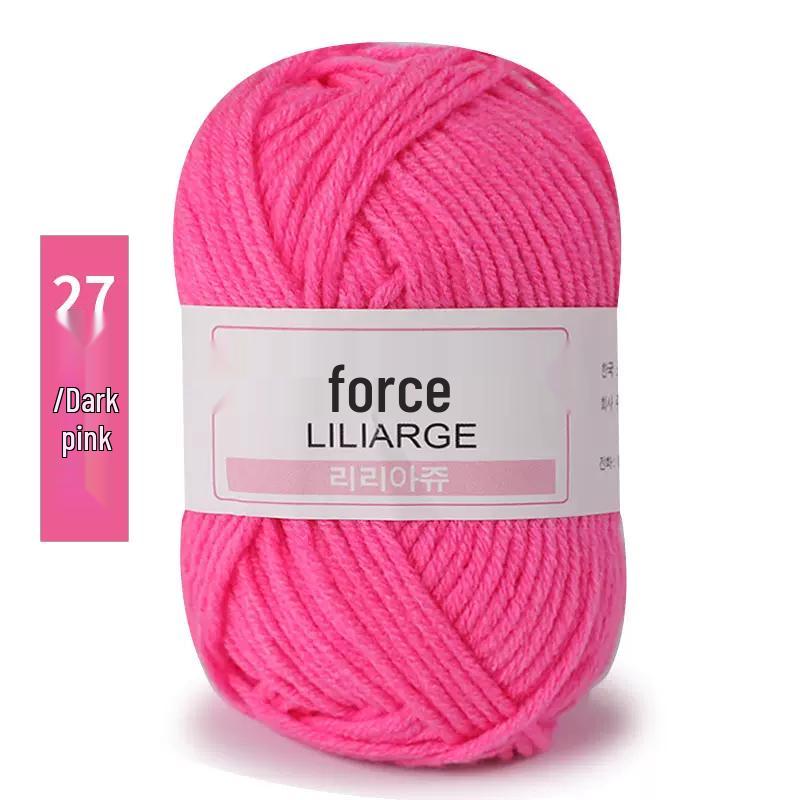 4-Ply Milk Cotton Yarn: Medium-Thick Baby Yarn for Hand-Knitted Scarves, Crochet Shoes, Dolls, and DIY Projects.