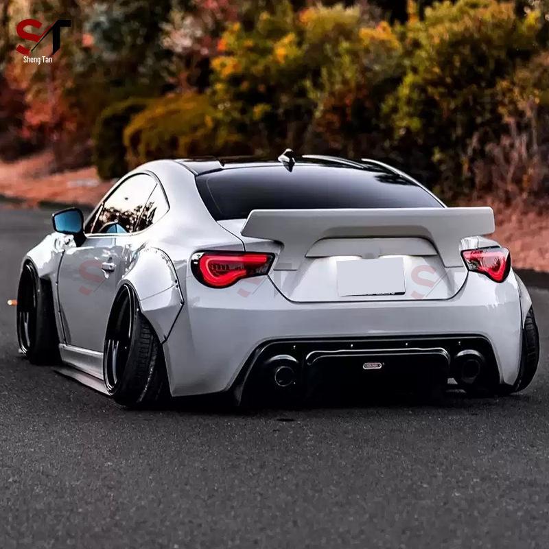 Carbon Fiber Rear Spoiler for Toyota GT86/Subaru BRZ - Rocket Bunny 2nd Gen Diffuser Winglet Modification