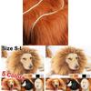Jungle King Pet Costume Lion Hat With Faux Fur For Small Dogs