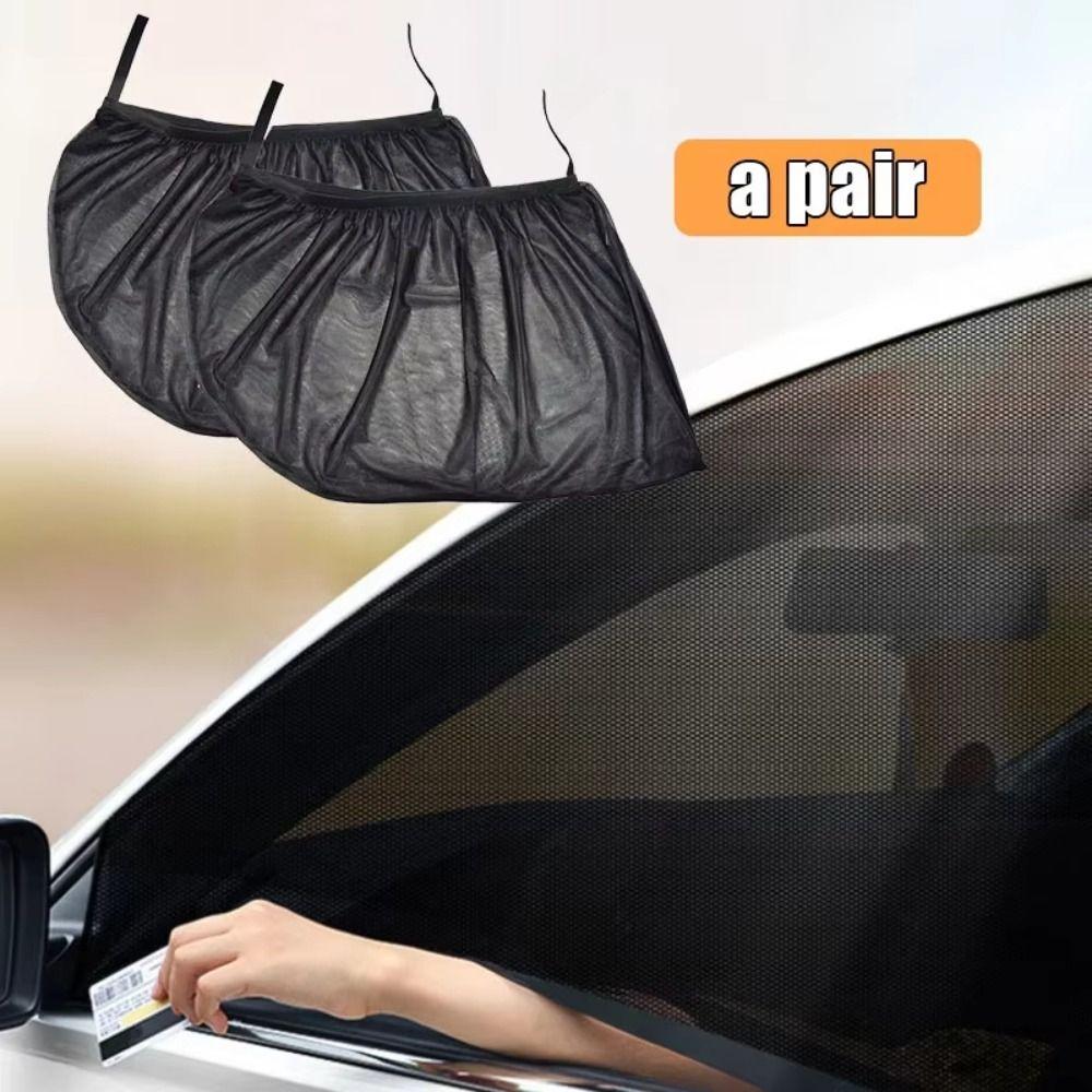 2Pcs Universal Fit Side Window Shades Rear/front SUV Curtains Car Window Cover Auto Accessories