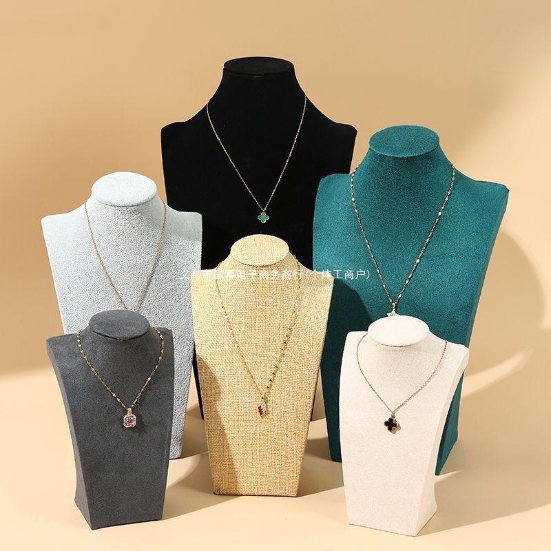 Jewelry Necklace Display Mannequin Stand for Sweater Chains