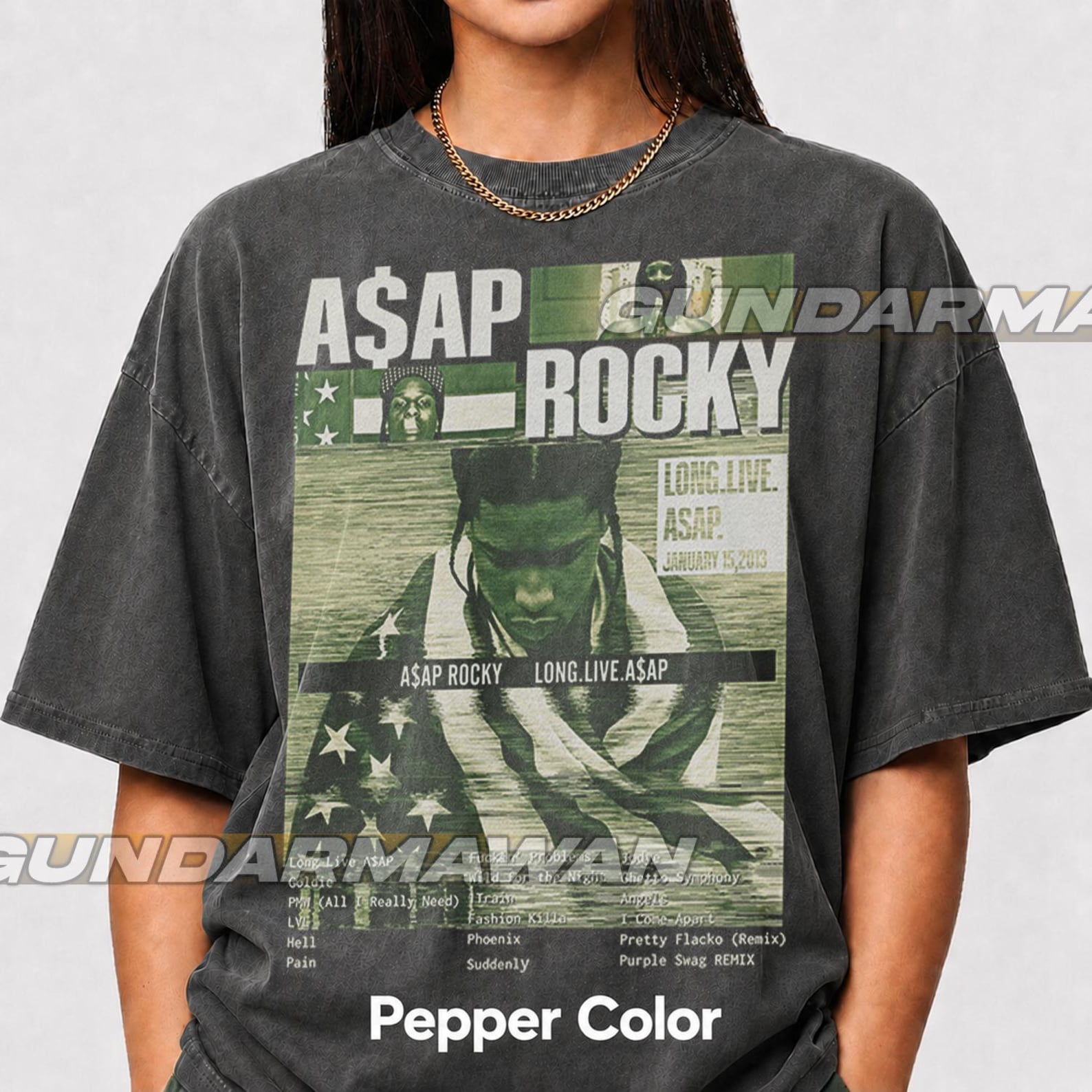 ASAP ROCKY Rapper Vintage Shirt, Asap Rocky Homage Tshirt, Asap Rocky Long Live Asap Album, Asap Rocky Retro 90s Tshirt, Merch Gift FD M