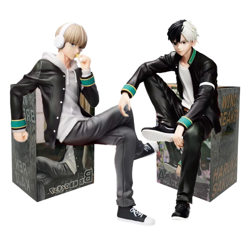 Op voorraad:15cm Japanse Anime Merchandise Figuur WIND BREAKER Sakura Haruka Figuur Kaji Ren Noodle Stopper Figuur Model Speelgoed Cadeaus Poppetje