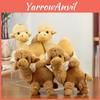 Adorable Cartoon Camel Plush Toy Keychain Soft Stuffed Animal Travel Accessory