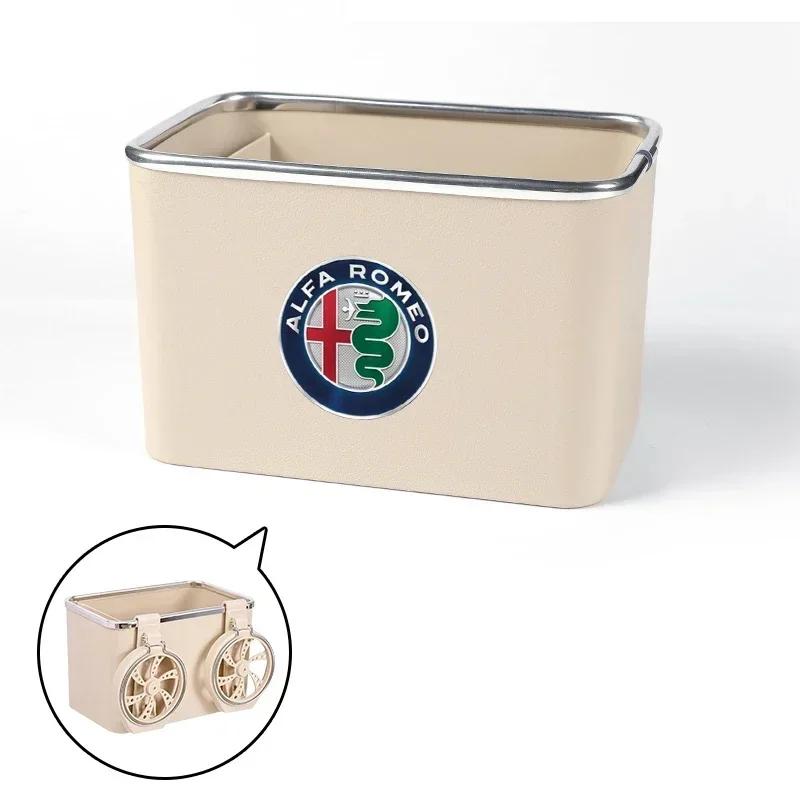 Car Armrest Storage Box with 2 Foldable Cup Holders For Alfa Romeo 159 147 156 166 Giulietta Giulia Mito Stelvio Brera SpiderNO0