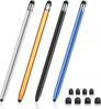 Touch Pen For Tablet Universal Pencil Capacitive Stylus Double Dual Silicone Head For iPad Android Smart Phone