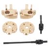 Brass Steering Knuckle Weight Front Drive Shaft Fit for AXIAL SCX10 III RC Car Accessories