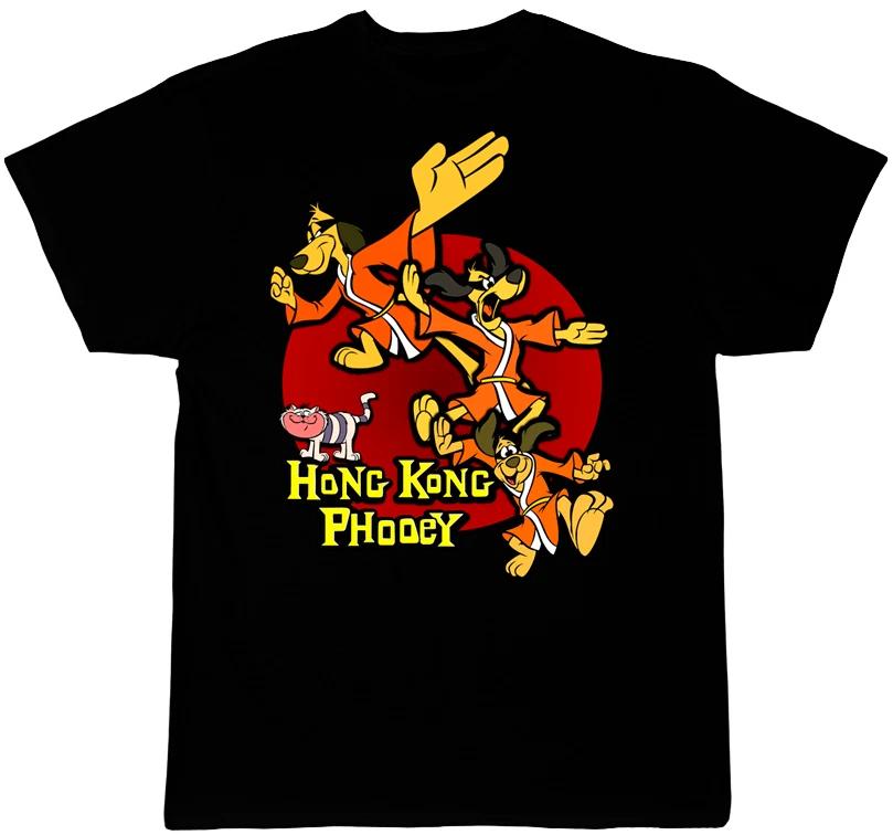 Hong Kong Phooey T Shirt - 70 s Cartoon Classic Black All Size Shirt KC974 3XL
