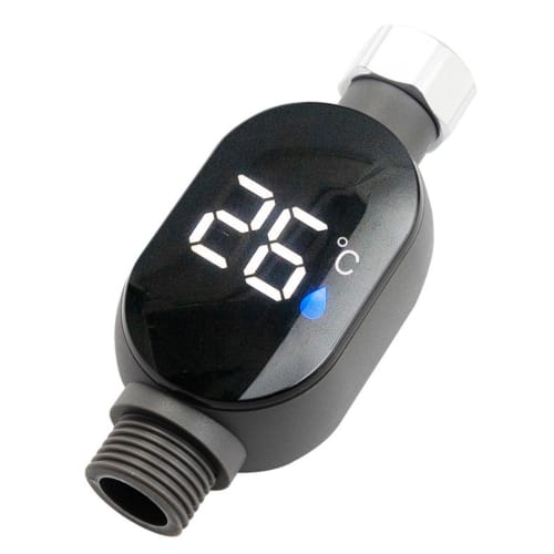 

WISSPKYO Water Thermometer, LED Shower Thermometer Display, Shower Head External LED Display, Water Temperature Display