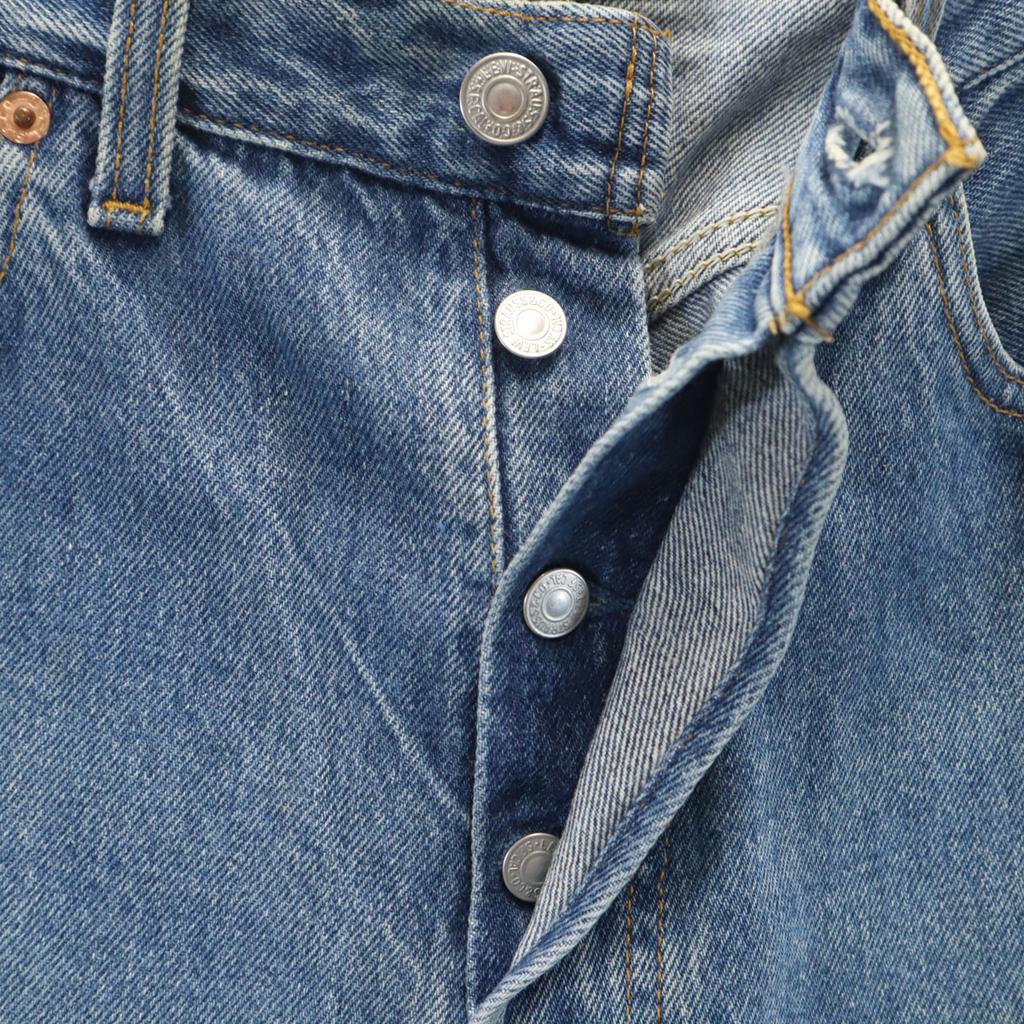 Levi's 90s 501 USA made old Straight denim pants W29 Wash blue jeans Men's Used