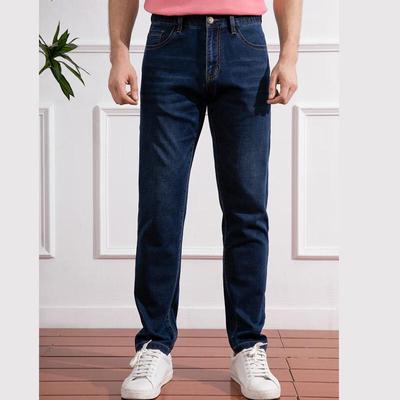 Calças Jeans Masculinas Yayun de Corte Reto para Negócios Casuais