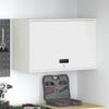 Wall Mounted Garage Cabinet with Gas Spring Door White
