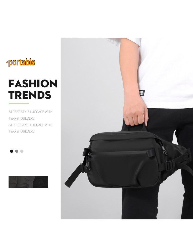 Korean Style Men's Chest & Waist Bag - Simple, Functional, Fashionable, and Spacious