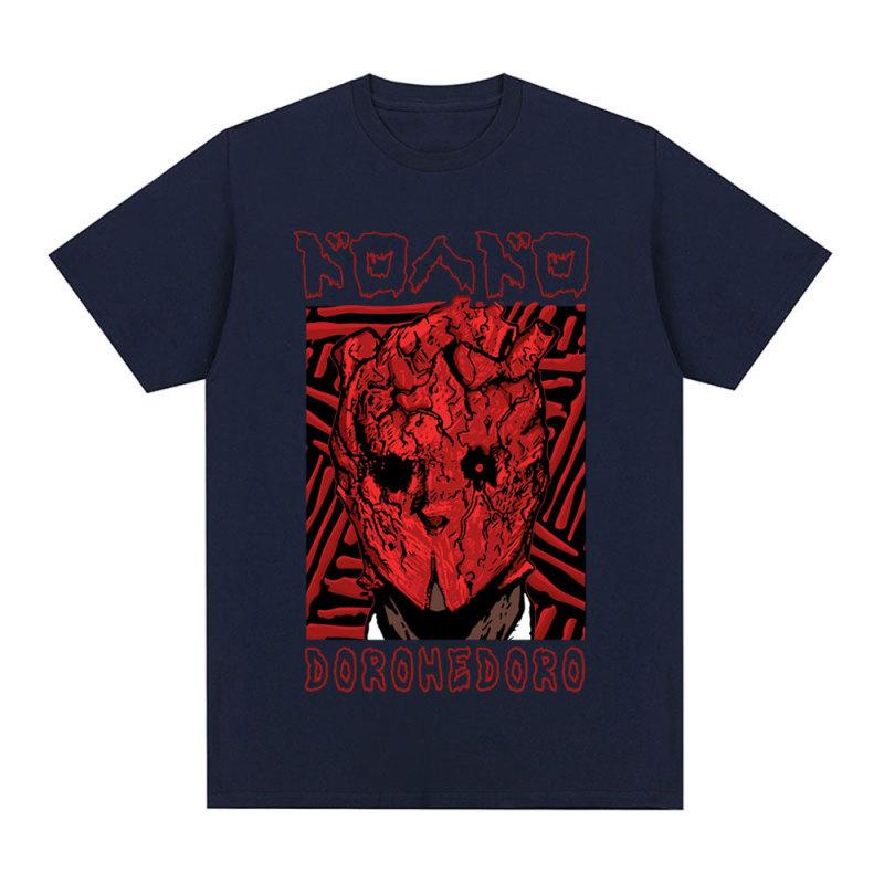 Anime Dorohedoro T-Shrit 90s Manga Shin Kaiman Print Short Sleeve T-shirts Men Women's Fashion Casual Cotton Oversized T Shirts