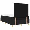 Boxspring Bed with Headboard Black 120 x 200 cm Fabric
