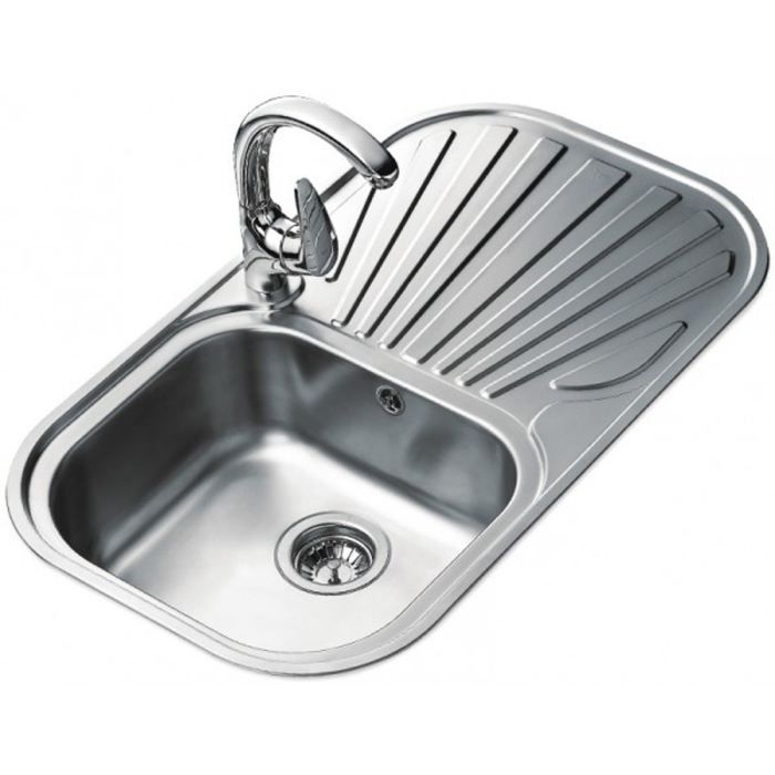 Zlewozmywak wpuszczany TEKA STYLO - 1 komora 1 ociekacz - Gładka stal nierdzewna 18/10