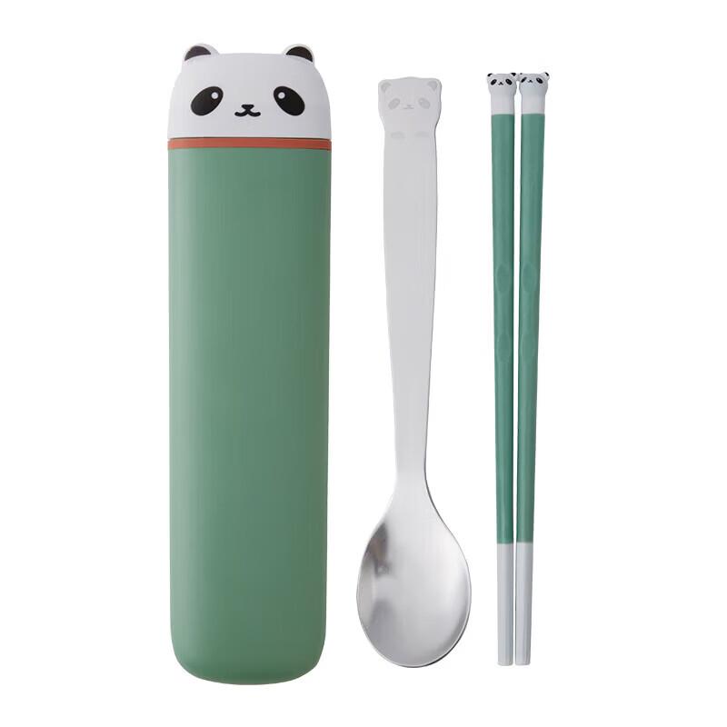 TAYOHYA Silicone Bear Portable 2-Piece Cutlery Set