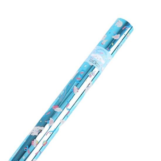 Sanrio Deposited Wrapping Paper Cinnamoroll 53cm x 15m, Blue, 1 Piece, a popular character in Korea