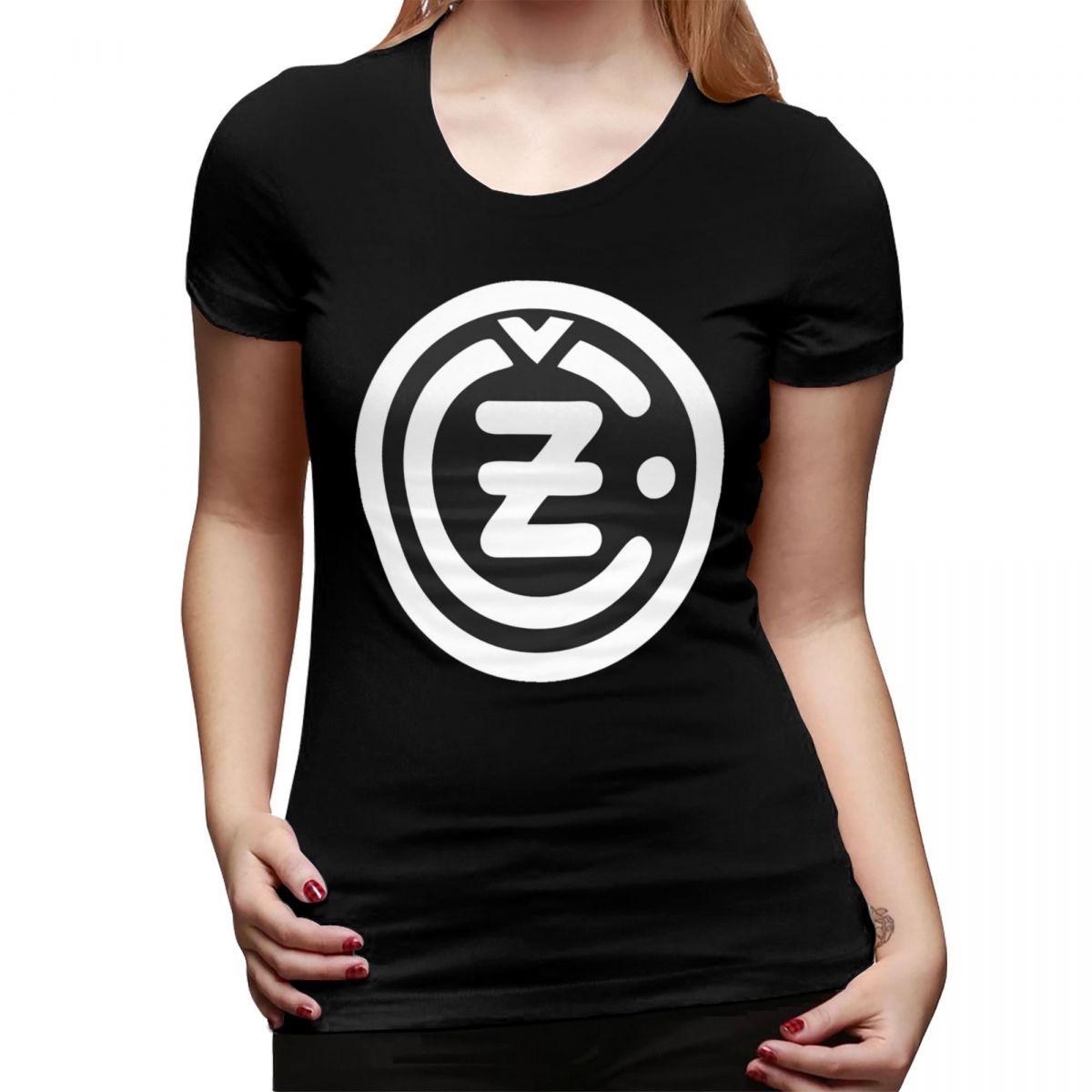 

White CZ Guns Logo TShirt for Women Crew Neck Streetwear T Shirts Womens Short Sleeve Summer Clothes Tops 4XL
