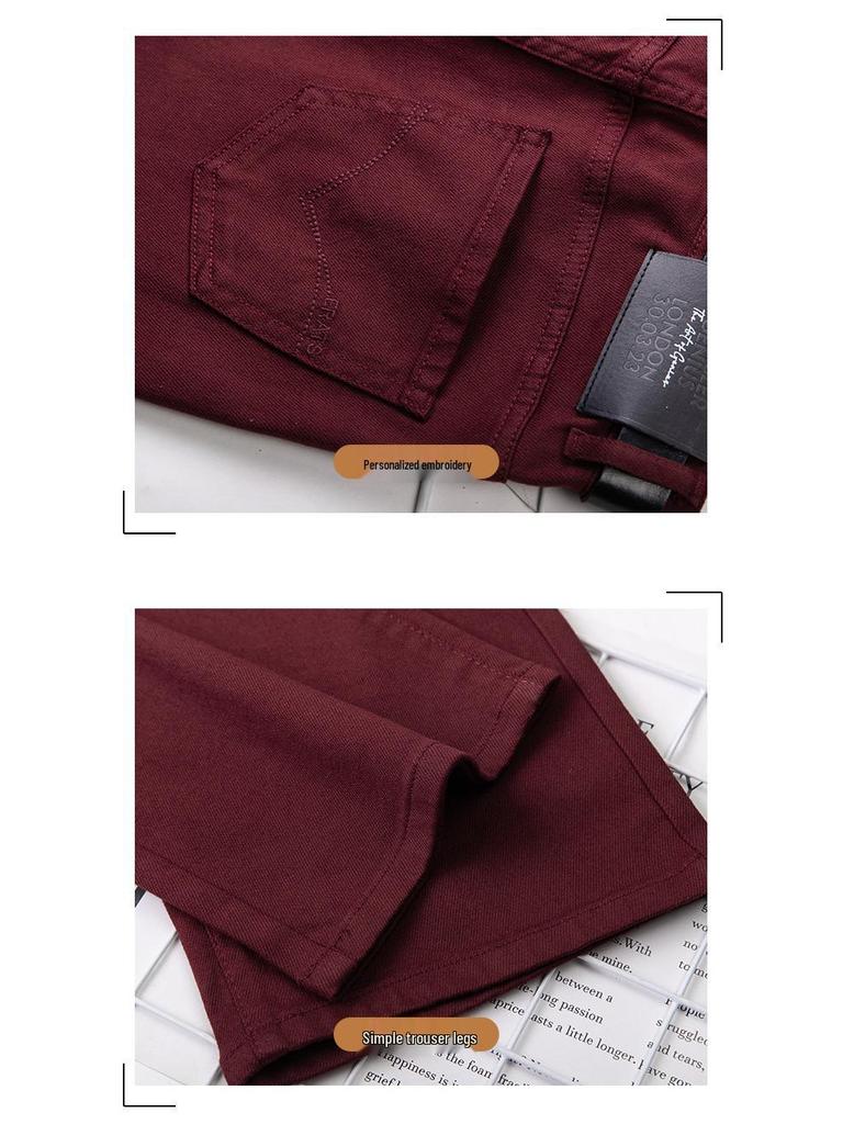 Women's Autumn 2025 High-Waisted Slimming Draped Small Size Straight-Leg Jeans