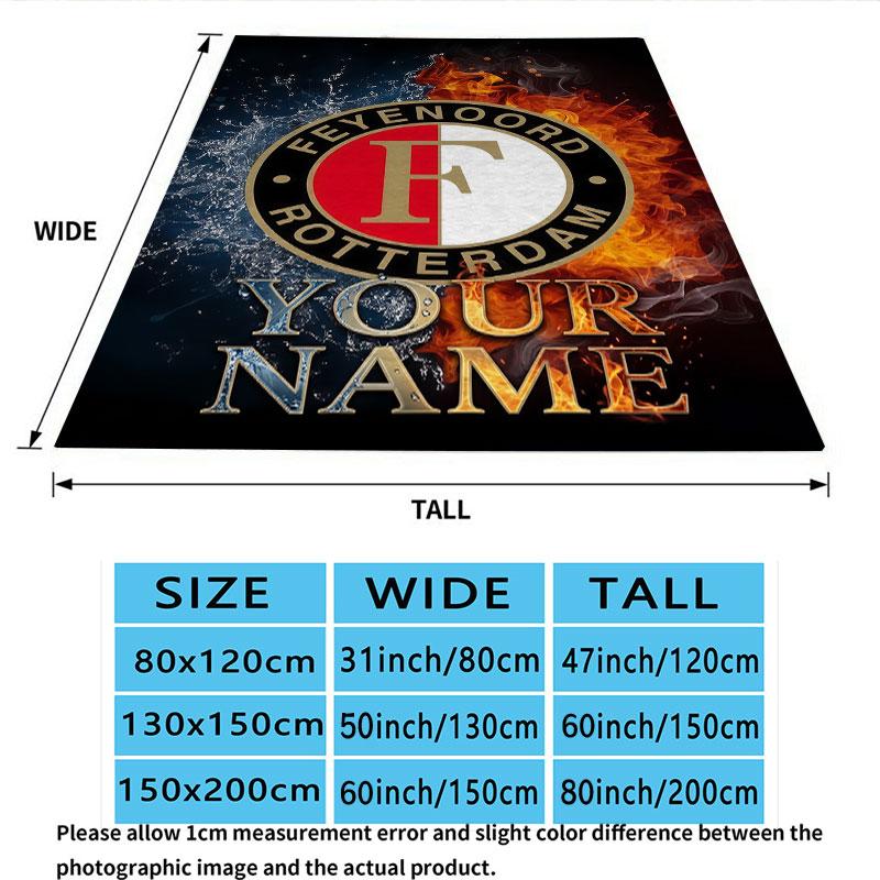 Custom Feyenoord Blanket, High quality Comfortable for All Seasons, Home Decor, Warmth and Comfort