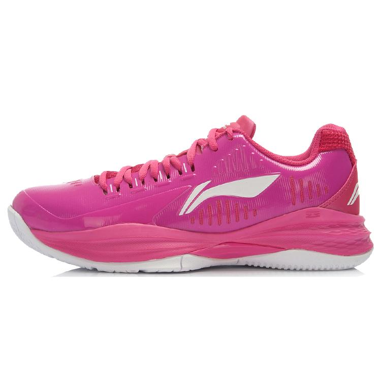 

LINING Basketball Shoes Unisex Low Top Pink/white 42
