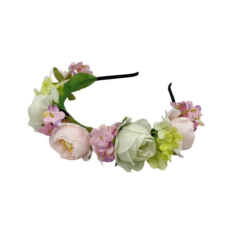 New super fairy color Mori simulation flower headband, beautiful bridesmaid dress princess head flower, photo photography headgear