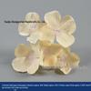 Champagne Silk Imitation Flowers for Hairpins, Hanfu Headdresses, Souvenirs, and Performance Accessories.