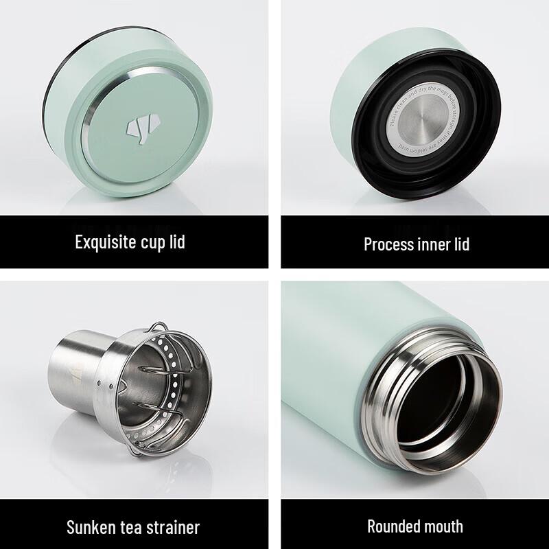 WANXIANG Premium Insulated Stainless Steel Wide-Mouth Tumbler