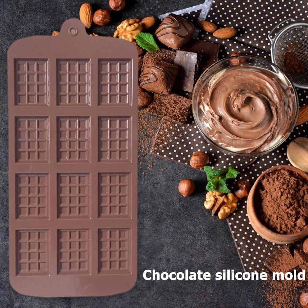 DIY Chocolate Mold Cake Maker Silicone Ice Tray Rectangle Mould Kitchen Bakeware for Household Kitchen Easy Supplies