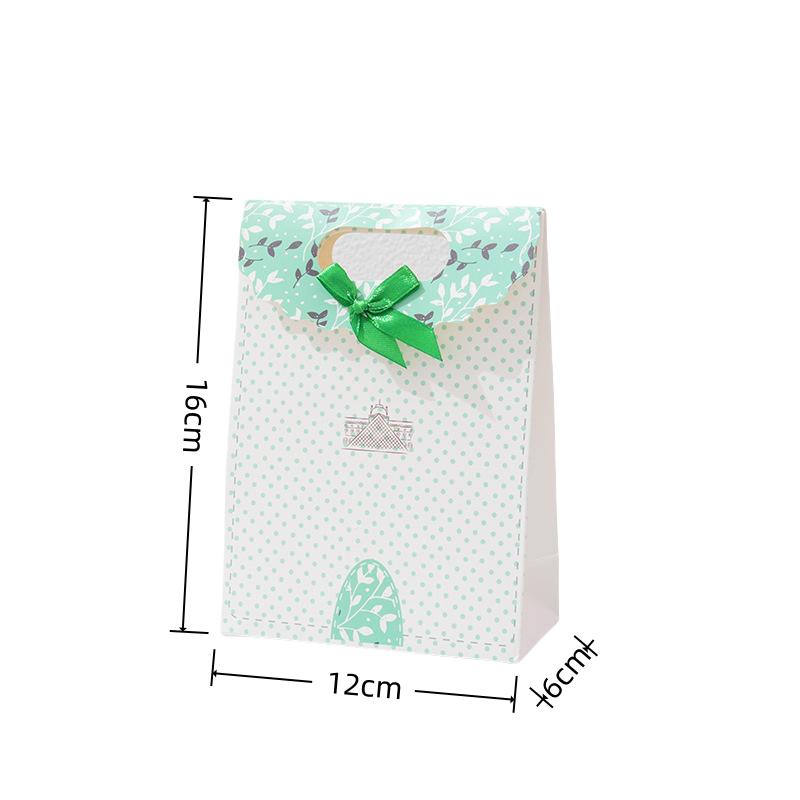 StoBag Pastel Floral Gift Wrapping Bags Paper Packaging Bags with Ribbon Handle for Sweets Jewelry Crafts Birthday Party Favor