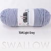 Large Skein 5-Ply Milk Cotton Yarn: Luxurious Plush for Doll Making & Seat Cushions, Available in 80 Colors