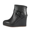 2026 Frühling Herbst Schuhe Damen Hohe Absätze Stiefel Mode Modern Damen Keilschuhe 10cm Schwarz Weiß Übergröße 42
