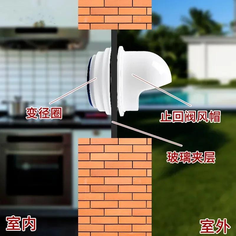 

Стеклянный прозрачный обратный клапан 150-200 мм Защищенный от запахов Невозвратный Вентиляционный канал вытяжки 1Pc