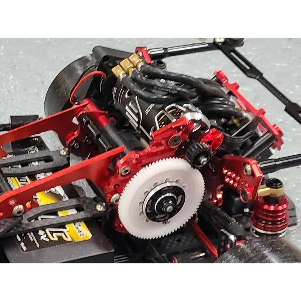RC-ART RDX-ART Conversion 380 Motor Plate (Purple) - Lightweight Low Gravity Option Parts for RC Drift Cars