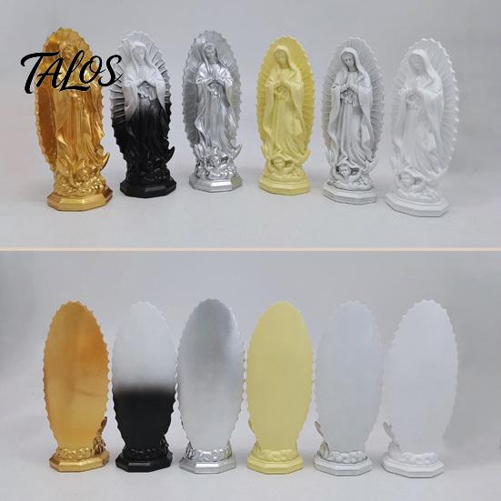 Religious Holiday Gifts Our Lady of Guadalupe Mexico Sculpture Statue, Resin Virgin Mary Figurine, European Style Interior Decor Home for Altar Shelf