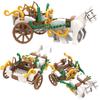 Building Block Carriage Medieval Chariot Prisoner Cart Military Weapon Accessories Weapon Assembly Small Particle Scene Model