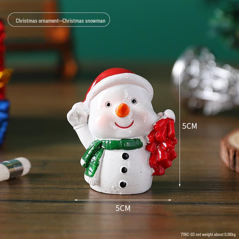 Mini-Weihnachtsschmuck: Niedliche Harzdekorationen für Kinder, kleine Geschenke und Tischbäume