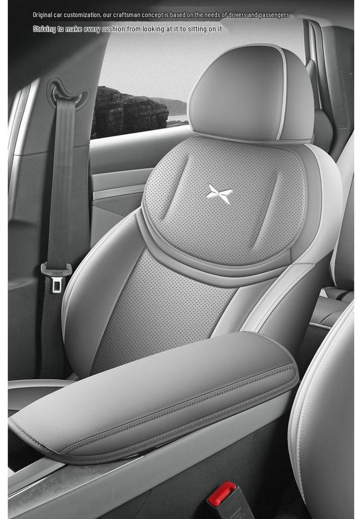 XPeng MONAM03 Leather Car Seat Cushion Set - Universal All-Season Full Coverage for Five Seats