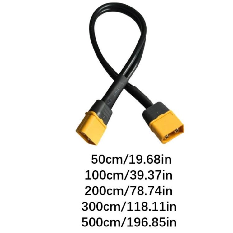 Professional XT60 Male To Male Power Cord 12AWG Extension Cable For Remote Controlled Toy And DIY Electronics