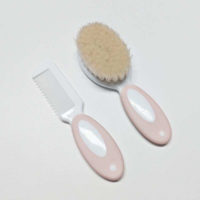 Soft wool baby shampoo bath brush set, baby bath rub bath soft hair cleaning brush