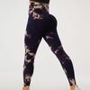 Summer seamless tie bleaching peach hip yoga pants high waist belly fitness pants women's running sports tight trousers wholesale