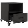 Nightstand Black 36 X 39 X 43.5 Cm Steel