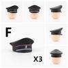 US Soviet British Soldier Figures Helmet M1ssh40 M3 Beret Military Accessories Building Blocks Toys For Children J004