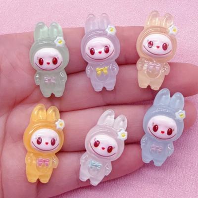 10pcs Resin Cartoon Animal Pendant, DIY Jewelry Making Earrings, Necklaces, Keychains, Jewelry Accessories