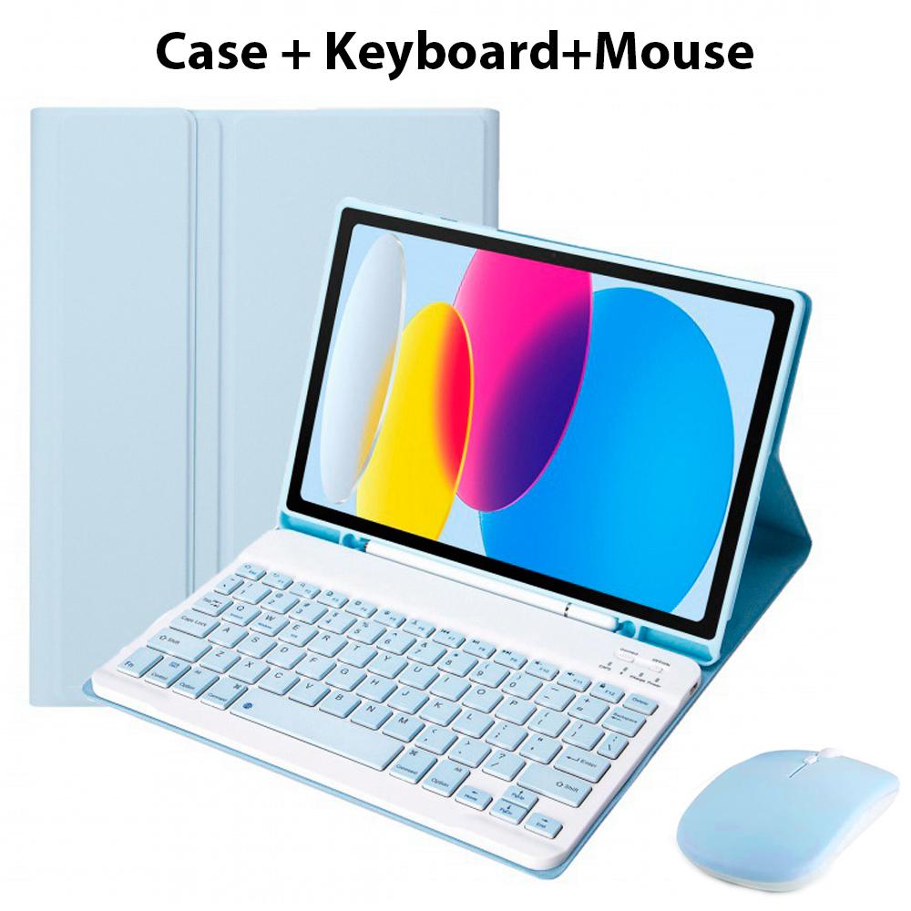 New Keyboard Case Mouse for Samsung Galaxy Tab S6 Lite A7 10.4 A8 10.5 A9+ S7 8 9 11FE Plus 12.4 A7 Lite A9 8.7 S8 S9 Ultra14.6