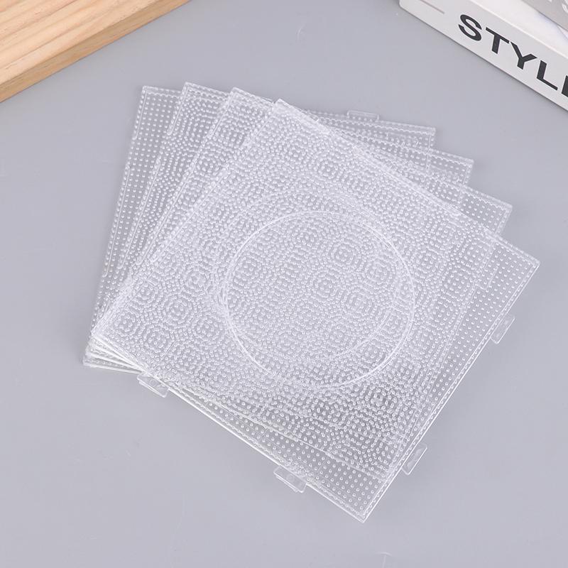 4Pcs 2.6MM Beads Pegboards Board For Perler Tool Fuse Beads Square Jigsaw Puzzle Template Children Educational Toys DIY